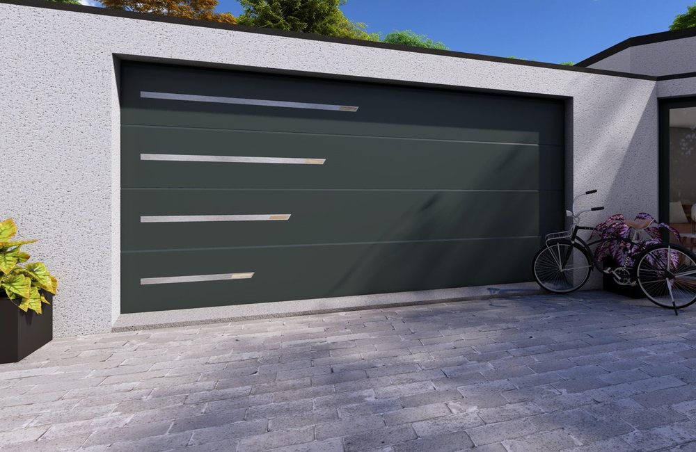 Porte de garage sectionnelle sur mesure